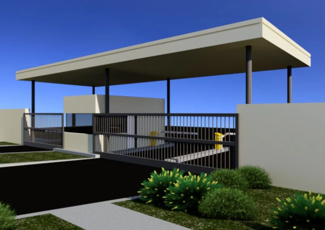 Pórtico de Acceso Canestrari: Pórtico de acceso para guardería náutica